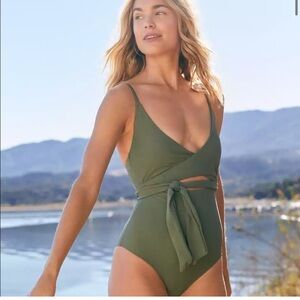 Aerie Swim Wrap One Piece
